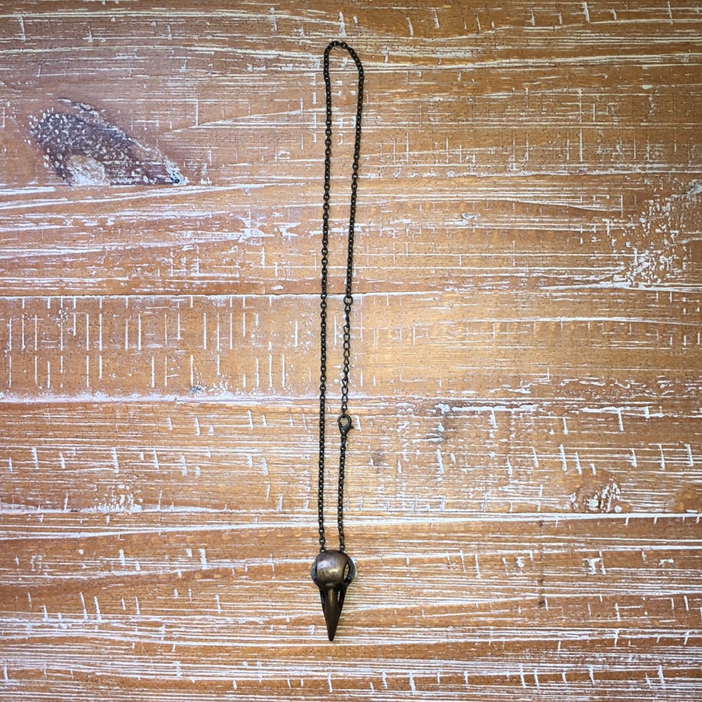 Bird skull necklace